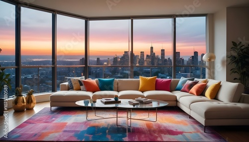 Fototapeta Naklejka Na Ścianę i Meble -  Photo interior modern design room 3d illustration