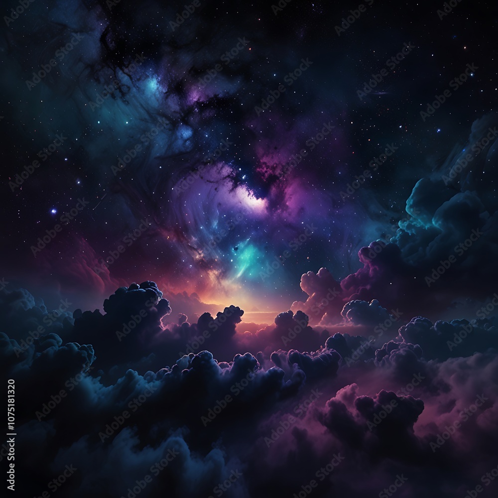 Naklejka premium sky with clouds