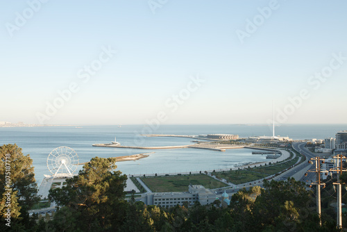 Azerbaidzhan, Baku city panorama view