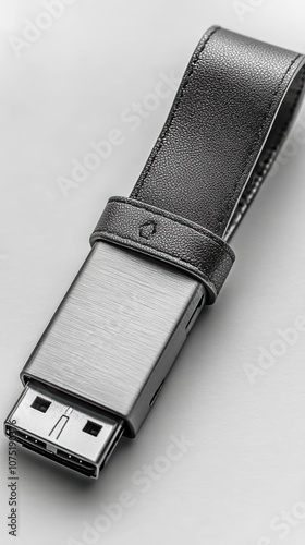 Elegant USB Flash Drive with Leather Strap
