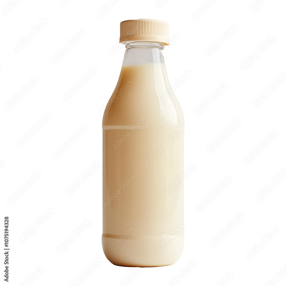 Baby milk bottle isolated against a white background Baby milk bottle isolated against a white background