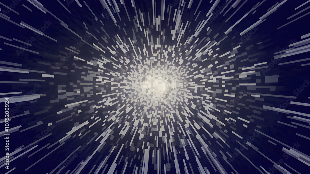 Obraz premium Vintage Static TV Aesthetic Background Design