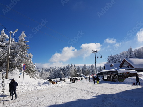 Winter scene in Bursa, Uludağ