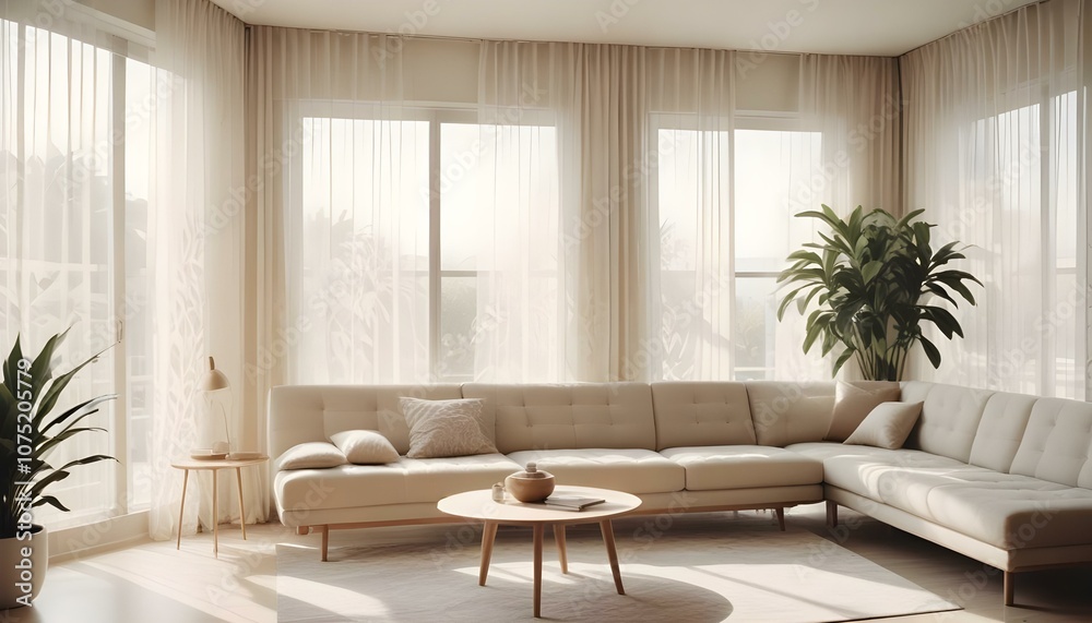 Fototapeta premium Photo interior modern design room 3d illustration