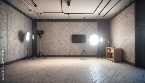 Fototapeta Naklejka Na Ścianę i Meble -  Photo interior modern design room 3d design