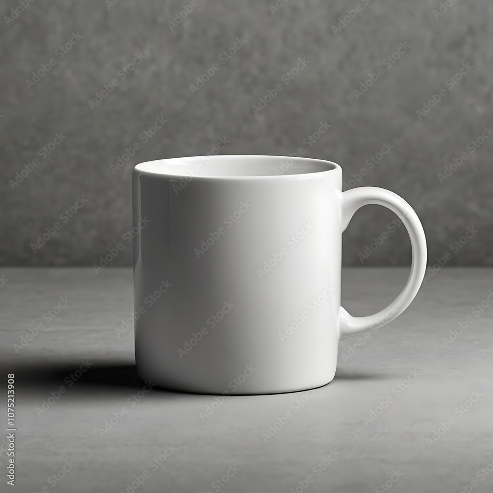 Obraz premium white mug mockup