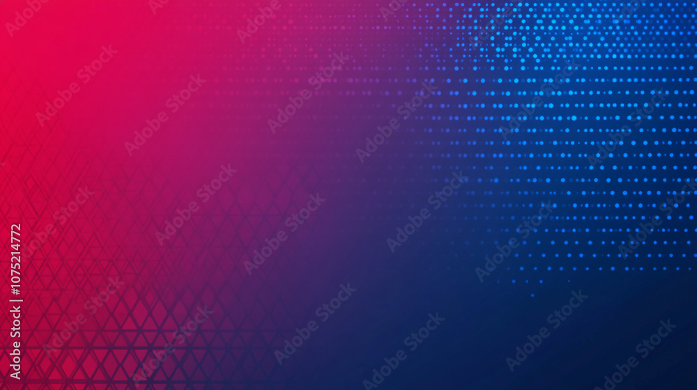 Dynamic Gradient Background with Geometric Patterns and Dots