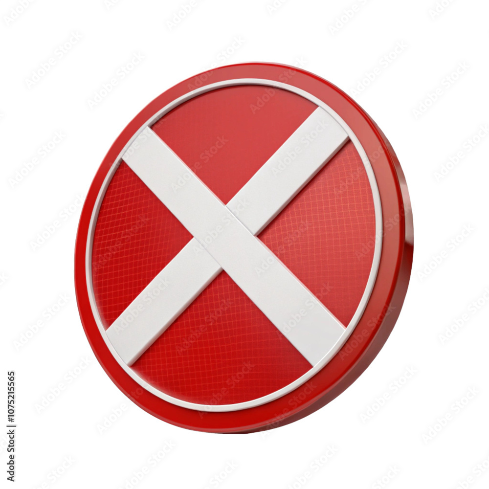 Obraz premium no entry sign isolated on transparent background