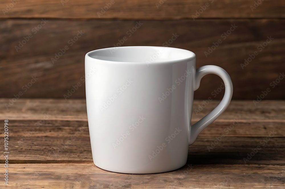 white mug mockup on wooden Background white mug mockup on wooden Background