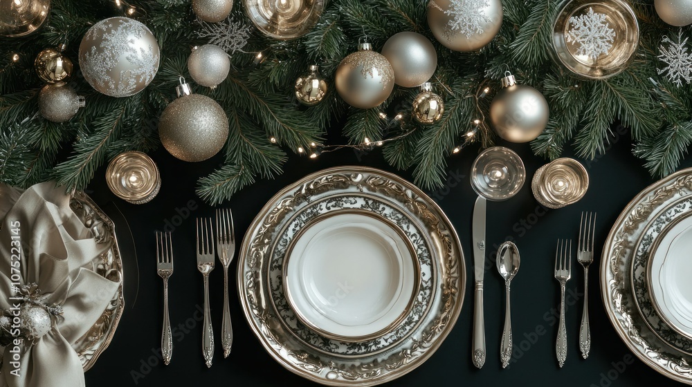 Elegant Christmas Table Setting with Stunning Decor Elegant Christmas Table Setting with Stunning Decor