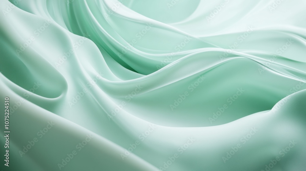 Soft Green Textured Fabric Abstract Background Soft Green Textured Fabric Abstract Background