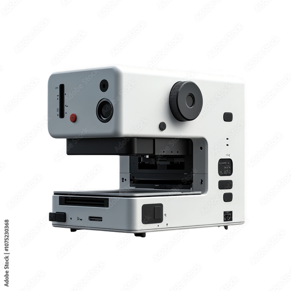 Fototapeta premium Retro Instant Film Camera with Modern Design and Features