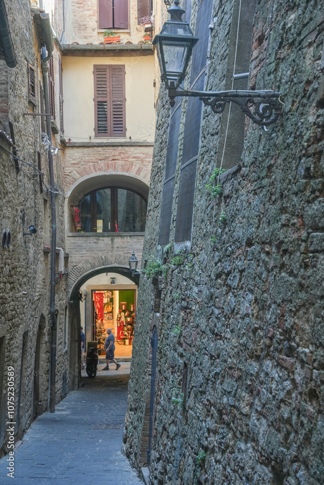Obraz premium Scenic landscape from Volterra medieval town of Toscana, Italy, Europe 
