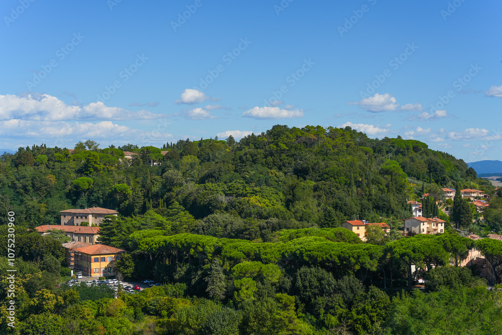 Obraz premium Scenic landscape from Volterra medieval town of Toscana, Italy, Europe 
