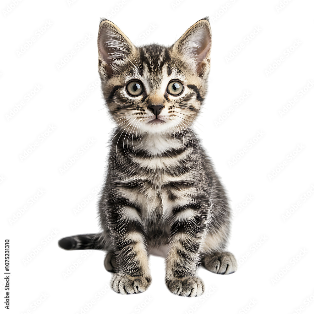 Fototapeta premium Cute tabby kitten