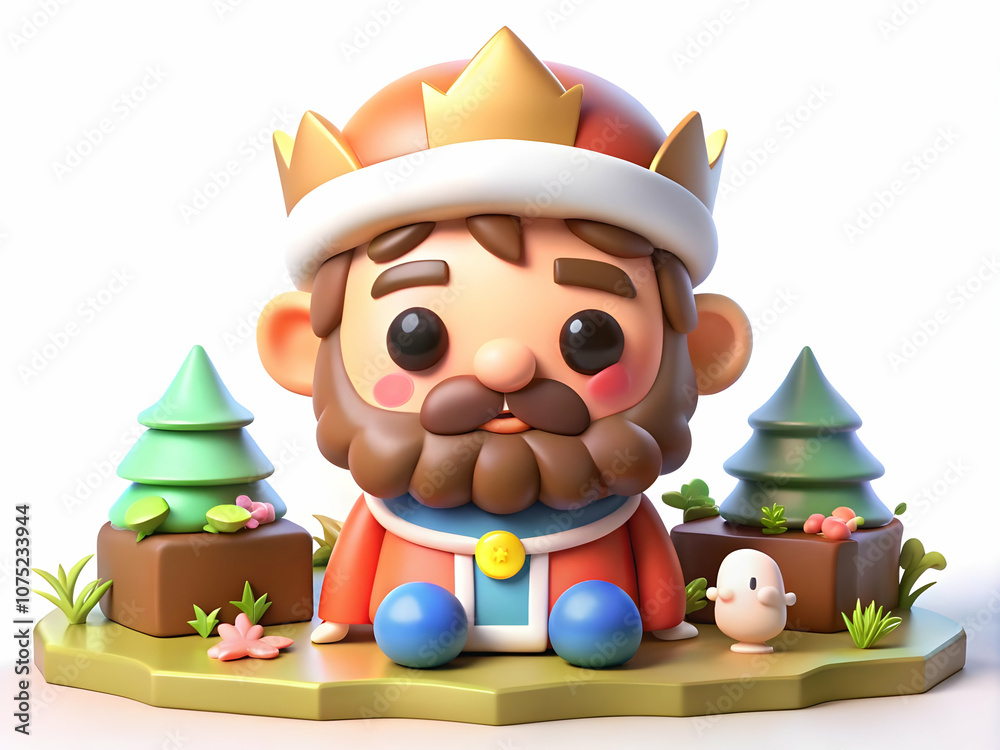 Naklejka premium Reyes Magos Tranquil Garden Plain Background Copy Space Peaceful Scene Lush Greenery Ideal for Garden Themed Advertisements Magazine Covers Photo Stock Concept