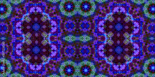 Seamless kaleidoscope pattern. The texture of the woven pattern. Endless pattern