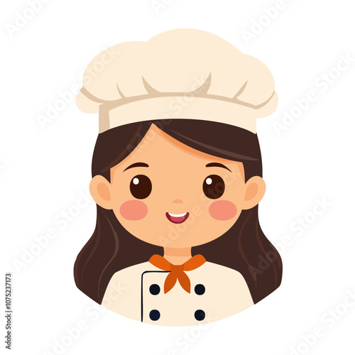 Chef Cute Worker Work Job Profession Professional Occupation Cartoon Character

