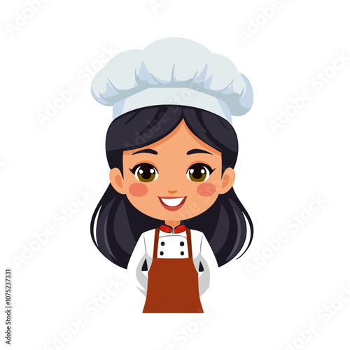 Chef Cute Worker Work Job Profession Professional Occupation Cartoon Character
