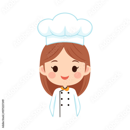 Chef Cute Worker Work Job Profession Professional Occupation Cartoon Character
