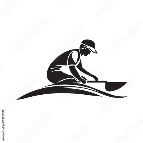 Plow In cartoon, hand-drawn flat style. image for social media, websites and UI. Isolated 2D vector design in logo, icon, sketch style, simple line vector, single color. AI Generative Art.