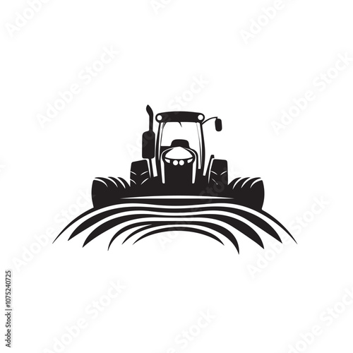 Plow In cartoon, hand-drawn flat style. image for social media, websites and UI. Isolated 2D vector design in logo, icon, sketch style, simple line vector, single color. AI Generative Art.