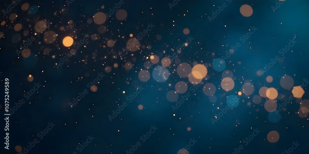 A night sky filled with twinkling stars against a dark blue background, with some blurry, glowing orbs of light visible. A night sky filled with twinkling stars against a dark blue background, with some blurry, glowing orbs of light visible.