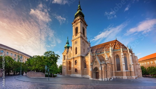 church of saint mary magdalene in budapest hungary photo