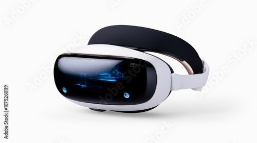 Futuristic VR Headset Virtual Reality Glasses 3D Technology