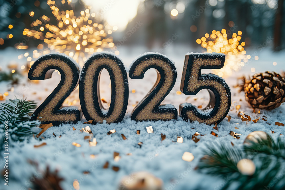 2025 nouvel an, bonne année, célébration, saint sylvestre, confettis, paillettes, doré, noir, chiffres, fond blanc 2025 nouvel an, bonne année, célébration, saint sylvestre, confettis, paillettes, doré, noir, chiffres, fond blanc
