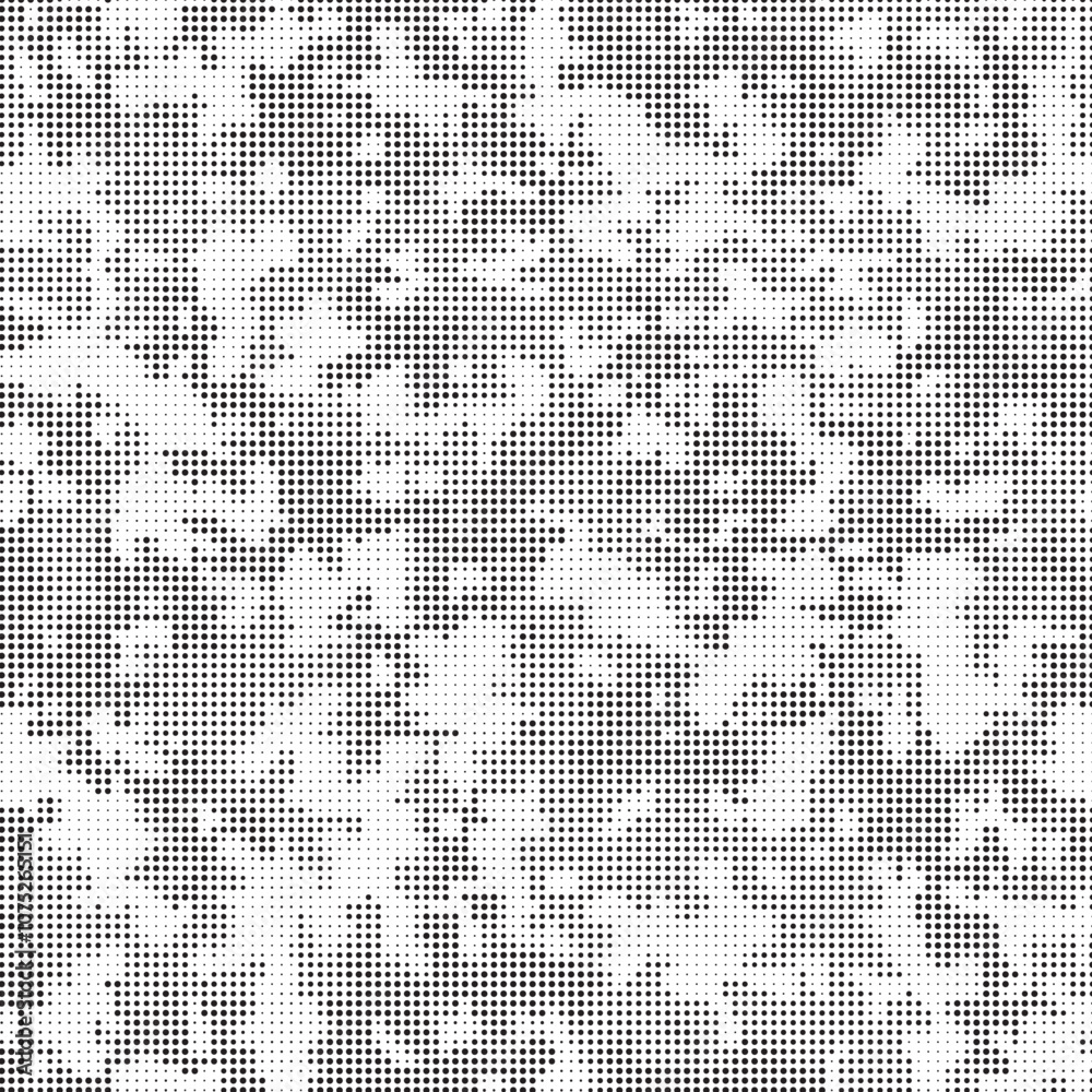 Abstract halftone seamless camouflage pattern. Repeating digital dotted hexagonal camo military texture background. Abstract modern fabric textile ornament. Vector illustration. Abstract halftone seamless camouflage pattern. Repeating digital dotted hexagonal camo military texture background. Abstract modern fabric textile ornament. Vector illustration.
