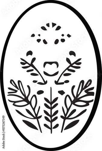 Easter egg silhouette vector EPS