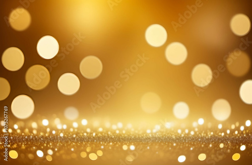 golden christmas lights background