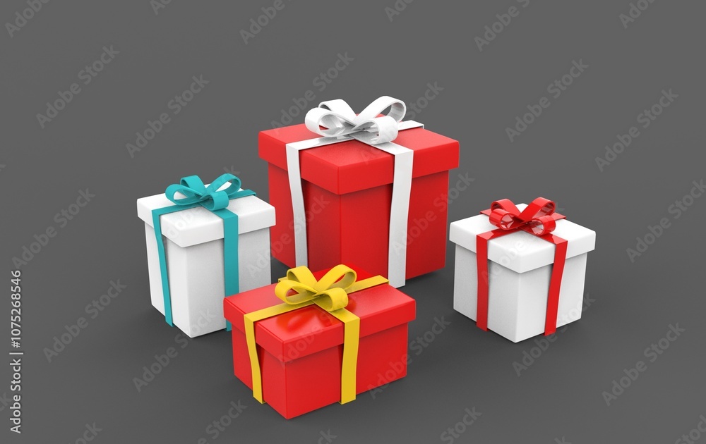 Obraz premium Gift Box 3D model