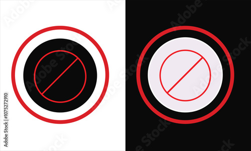 Stop Icon Vector Illustration, Danger sign Illustration