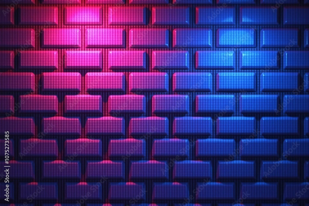 Vibrant Neon Lighting on Rustic Brick Wall with Modern Industrial Ambiance Vibrant Neon Lighting on Rustic Brick Wall with Modern Industrial Ambiance