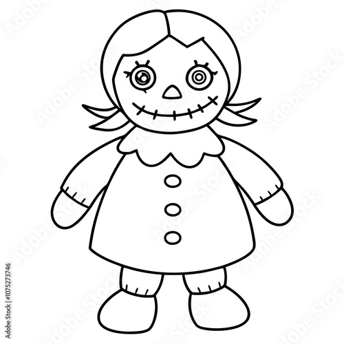 Haunted Doll Vector Art