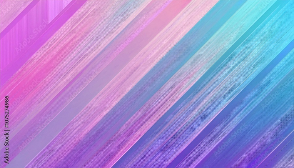 Abstract background with diagonal stripes in soft pastel hues of pink, blue, and purple.