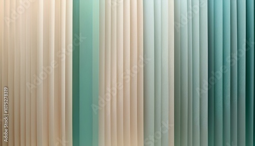 Abstract background with vertical lines in shades of beige and teal.