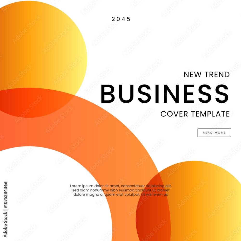 Fototapeta premium Orange and White Gradient Geometric Shapes Background. Ideal for Post, Background, Banner, Ad, Promo, Invitation, Etc