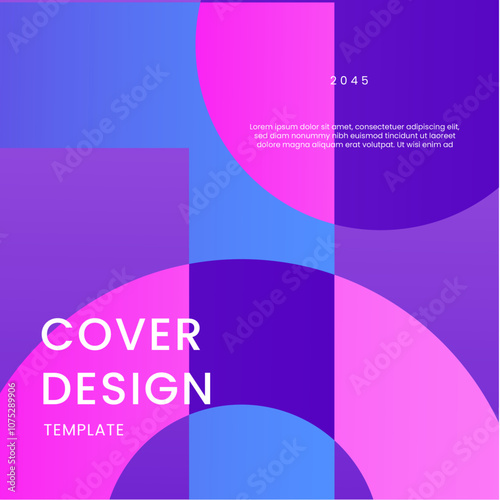 Pink Blue and Purple Violet Geometric Background With Gradients Ideal for Post, Background, Banner, Ad, Promo, Invitation, Etc