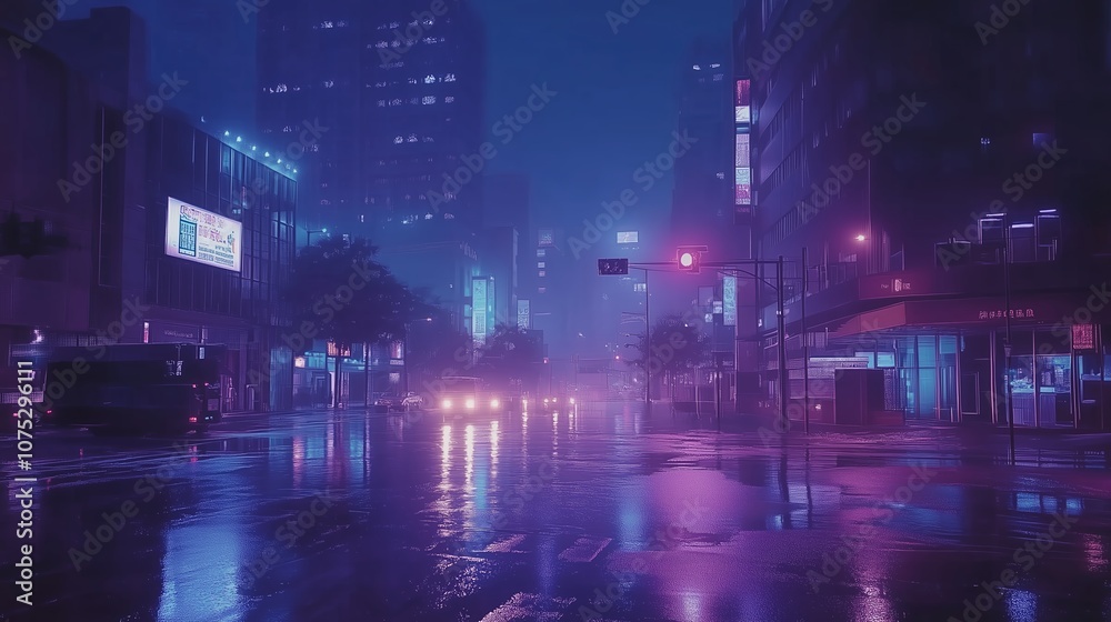 Fototapeta premium 夜と街灯