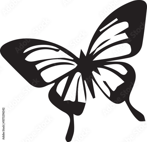 Butterfly silhouette vector EPS