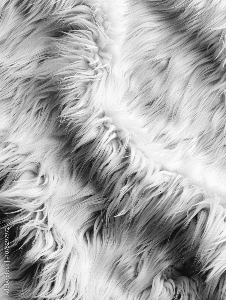 Fuzzy gray fur up close, showing the soft texture and style as a clothing or decorative accessory. Fuzzy gray fur up close, showing the soft texture and style as a clothing or decorative accessory.