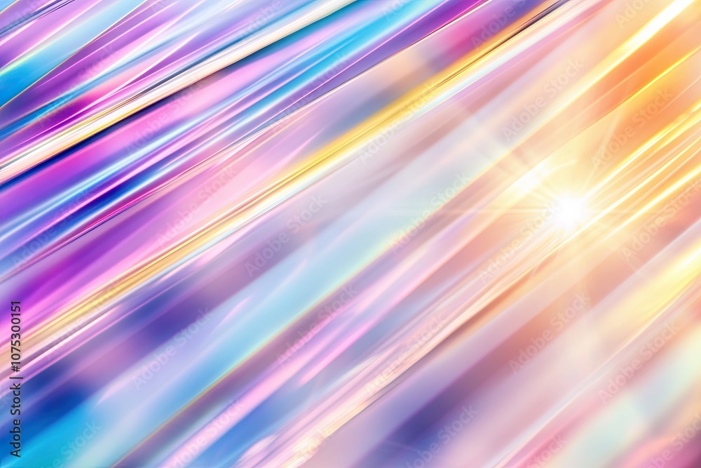 Light Refracting Through a Glass Prism Creates Rainbow Spectrum on a Dark Background Light Refracting Through a Glass Prism Creates Rainbow Spectrum on a Dark Background