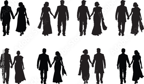 Indian Couple Walking