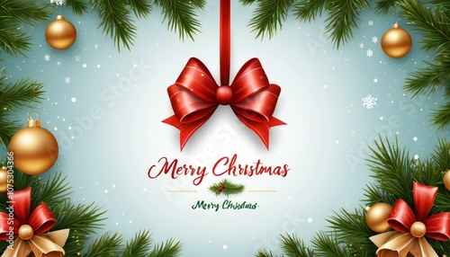 Merry Christmas background with christmas element. Vector illustration