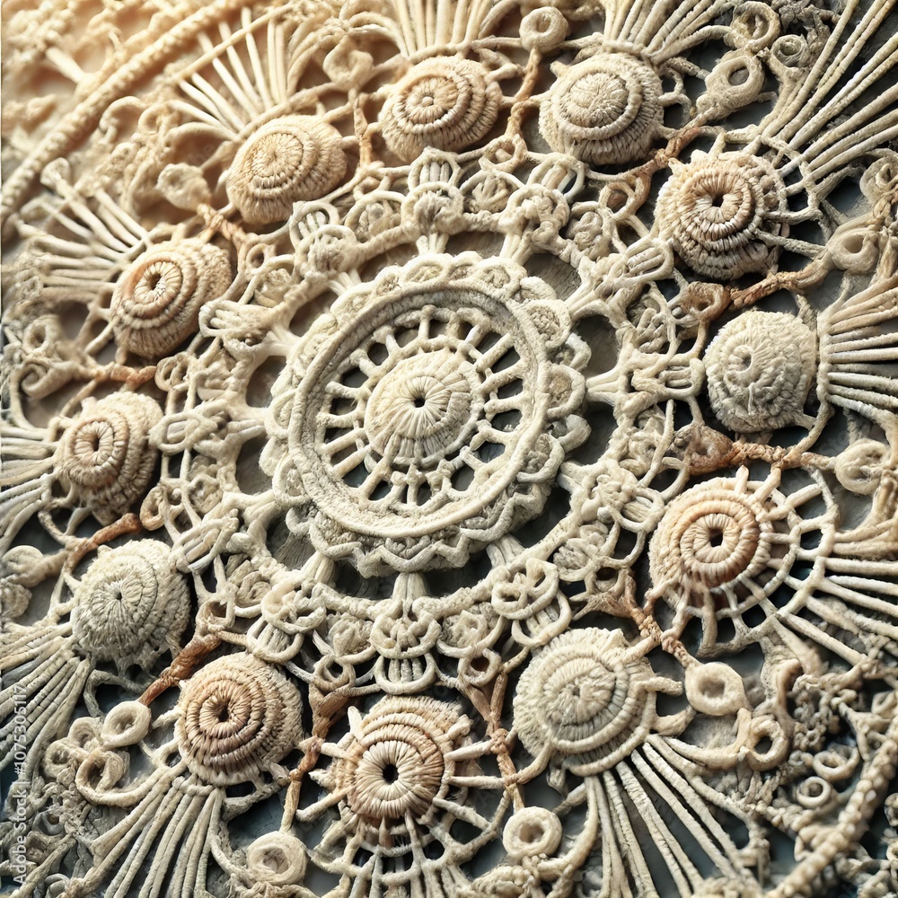 Intricate White Crochet Lace Pattern Background Texture Intricate White Crochet Lace Pattern Background Texture
