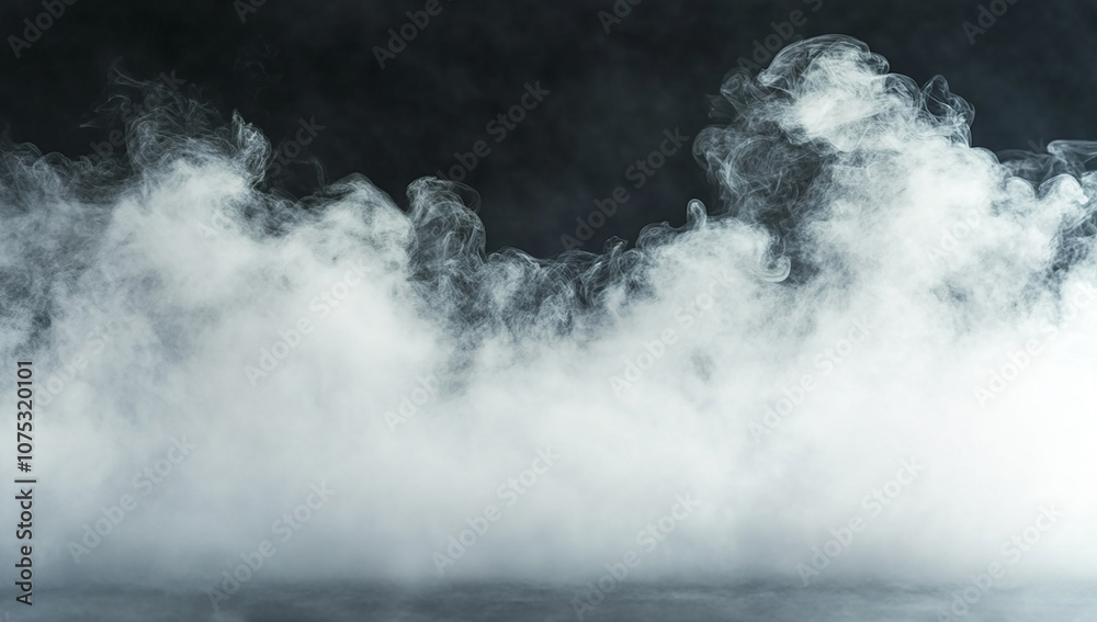 White smoke on a black background White smoke on a black background