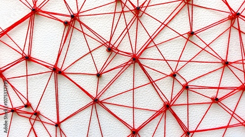 Evidence Threads: Red strings connecting pins on a board. The web of clues—the detective work. 